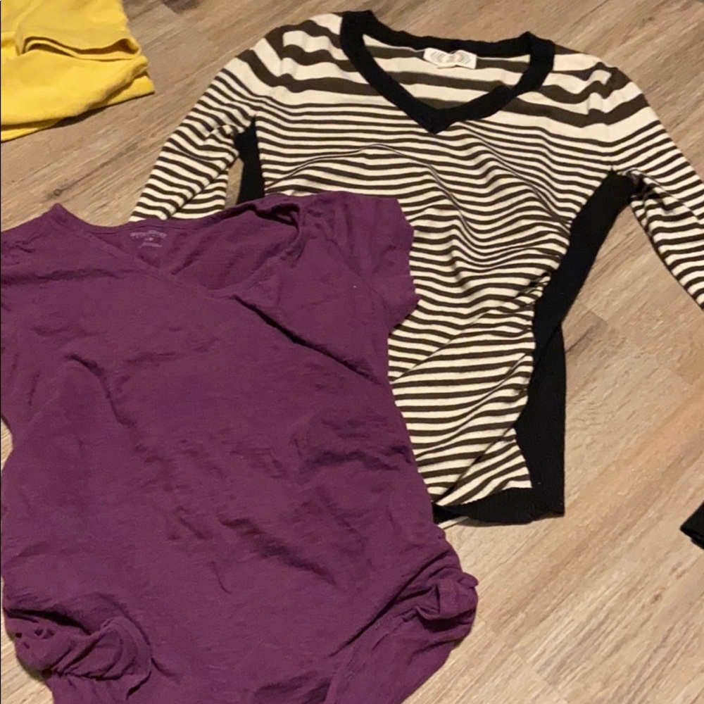 Maternity t shirt and sweater
